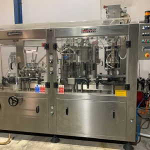 FRAMAX TURN KEY PACK LINE. RINSER, FILLER, CROWNSEAL, BOTTLE RINSE, CONVEYORS, LABELLER, CARTON FORMER/TAPER